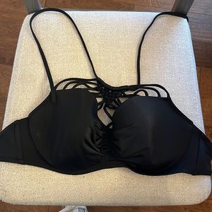 Shade and shore black bikini top
